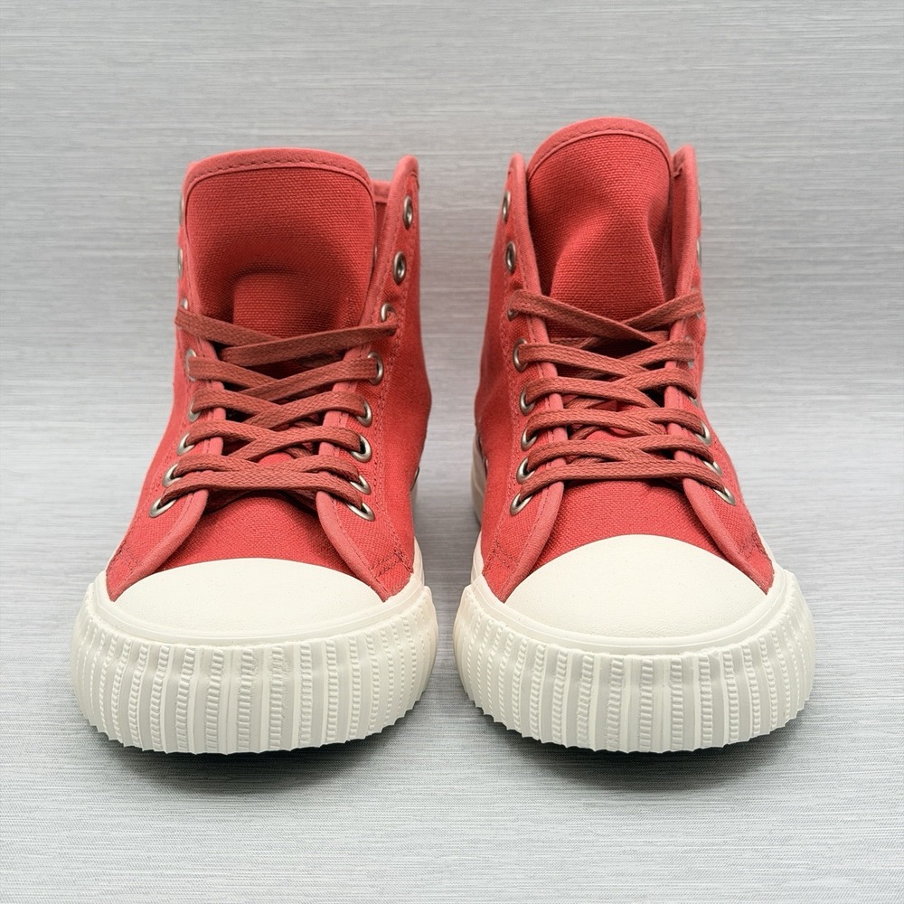 PF Flyers Women's 6.5 Red Canvas High Top Sneakers Center Hi Heritage Retro - Picture 4 of 10